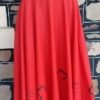 Full Circle Skirt, Red, Cotton, Handmade, size 10-12 - Image 8