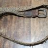 Vintage, Plaited Leather Belt, Brown, Made in India, size adjustable to fit S, M or L - Image 2