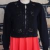 1950's, Vintage Cropped Cardigan, black, lambswool/angora, by 'I Did It', size M - Image 5