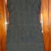 Flapper Dress & Feather Headband, Black, by 'Cue', acetate, size 10-12 - Image 3