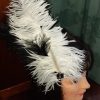 Flapper Dress & Feather Headband, Black, by 'Cue', acetate, size 10-12 - Image 13
