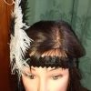 Flapper Dress & Feather Headband, Black, by 'Cue', acetate, size 10-12 - Image 14