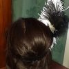 Flapper Dress & Feather Headband, Black, by 'Cue', acetate, size 10-12 - Image 16