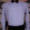 Vintage Dinner Shirt, Pale Lavender, poly/cotton, by 'Arrow', size 2XL - Image 3