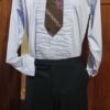 Vintage Dinner Shirt, Pale Lavender, poly/cotton, by 'Arrow', size 2XL - Image 10