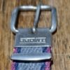 Belt, Canvas/ leather, maroon/ grey, size 32"-36", by 'Farah' - Image 2