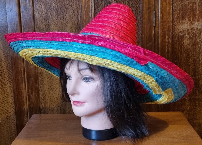 Sombrero Rainbow Straw One Size By ‘sweidas Retrojam