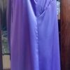 Flapper Dress, Satin Polyester, Lavender, Handmade, size M - Image 4