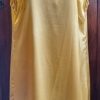 Flapper Dress, Satin Polyester, Mustard, Handmade, size L - Image 4