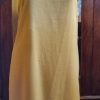 Flapper Dress, Satin Polyester, Mustard, Handmade, size L - Image 2