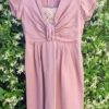 1950s Cocktail Frock, Mushroom Pink, Rayon, styled by 'Felice' of Melbourne, size 6 - Image 2