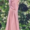 1950s Cocktail Frock, Mushroom Pink, Rayon, styled by 'Felice' of Melbourne, size 6 - Image 6