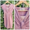 1950s Cocktail Frock, Mushroom Pink, Rayon, styled by 'Felice' of Melbourne, size 6