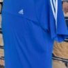 'Adidas', Men's V-neck Tee, blue/white, 3 stripes, cotton, '', size M - Image 3