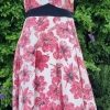 Sundress, Pink/white floral, cotton, by 'Jacqui-E', size 12 - Image 2