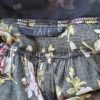 Handkerchief Hem, A-line Summer Dress, Black floral, Viscose, by 'Fate' size 12 - Image 8