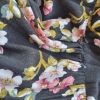 Handkerchief Hem, A-line Summer Dress, Black floral, Viscose, by 'Fate' size 12 - Image 10