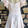 1980's Prom Dress, pink, Damask, USA, by 'Betsy & Adam', size 12, plus Hair Bow - Image 6
