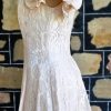 1980's Prom Dress, pink, Damask, USA, by 'Betsy & Adam', size 12, plus Hair Bow - Image 9
