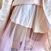 1980's Prom Dress, pink, Damask, USA, by 'Betsy & Adam', size 12, plus Hair Bow - Image 10