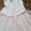 1980's Prom Dress, pink, Damask, USA, by 'Betsy & Adam', size 12, plus Hair Bow - Image 11