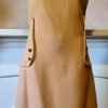 1960's Shift Dress, Mustard, wool, by 'Jane Alain of France', 'new', size M-L - Image 4