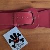 Belt, By 'Hell Bunny', Maroon Stretchy elastic/vinal, size S, 'New' - Image 2