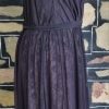 1940's Inspired Cocktail Swing Dress, coffee & Black, size 16 - Image 9