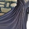 1940's Inspired Cocktail Swing Dress, coffee & Black, size 16 - Image 4
