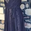 1940's Inspired Cocktail Swing Dress, coffee & Black, size 16 - Image 5