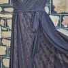 1940's Inspired Cocktail Swing Dress, coffee & Black, size 16 - Image 6