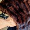 Vintage Fur Caplet, Dark Chocolate Brown, size S-M - Image 5