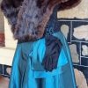Vintage Fur Caplet, Dark Chocolate Brown, size S-M - Image 9