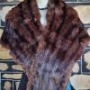 Vintage Fur Caplet, Dark Chocolate Brown, size S-M - Image 2