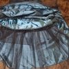 1980's Strapless Evening Dress, Teal satin/black lace, by 'Aurelie', size 10 - Image 9
