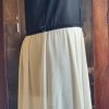 1980's, Georgette Blouson Dress, Black/Cream, by 'Stiches Plus Australia', size 12 - Image 9