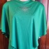 1970's, Caplet & Maxi dress, Lime green jersey, by 'Sliver Star Sydney', size 12 - Image 7