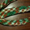 Vintage Tie, Wool, Lime green tartan, by 'Hollygreen' 1970's - Image 5