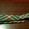 Vintage Tie, Wool, Lime green tartan, by 'Hollygreen' 1970's - Image 6