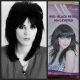 Wig, 1980's Black Flick Out Cut, 'Joan Jet', new, by 'Carnival Products'