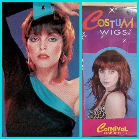 Wig, 1980's Auburn Flick out cut, 'Pat Benatar', new, from 'Carnival Products'