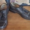 Vintage Leather Brogues, Black, by 'Llyod New York', size 8.5 - Image 4
