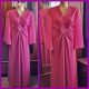 1970's, Chiffon Bell Sleeved Gown, polyester, pink, by 'Silver Star, Sydney' size 14