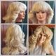 Wig, Long Blonde Flick Out 'Farah Fawcett' style, synthetic, by 'Carnival Products'