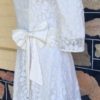 Swing Dress, 60's inspired, Cream, polyester, lace & satin, size 8 - Image 5