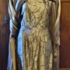 1950's Ensemble, Dress and Swing Coat, Coffee, Rayon, by 'Zanko Melbourne', size 12-14 - Image 7