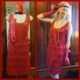 1920's Inspired Flapper Dress, by 'Elevate', size M-L, with headband & vintage gloves.