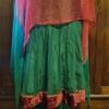 Indian Salwar Kameez, Tunic Dress, pants & Shawl, Made in Fiji, Green/red, silk/nylon/, size 14 - Image 9
