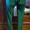Indian Salwar Kameez, Tunic Dress, pants & Shawl, Made in Fiji, Green/red, silk/nylon/, size 14 - Image 12