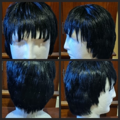 Wig, Beatles 1960's, Black, synthetic, by 'Carnival Products', pre-loved